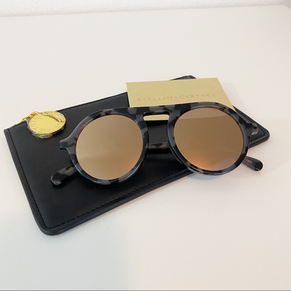 NEW Stella McCartney Mirrored Round Sunglasses - Picture 1 of 7